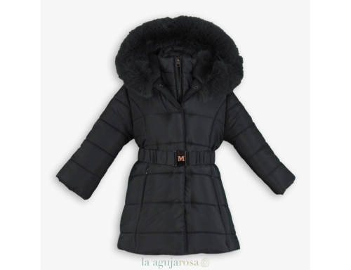 ABRIGO INFANTIL NIÑA GRIS MARENGO DE MIRANDA