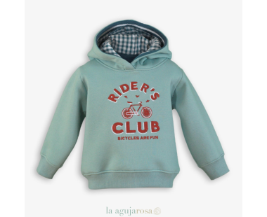 SUDADERA NIÑO VERDE AGUA DE MIRANDA