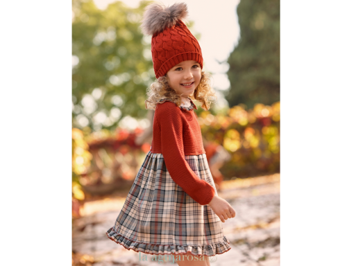 VESTIDO CUERPO PUNTO CUADROS DE LA COLECCIÓN ALEGORÍA DE JULIANA