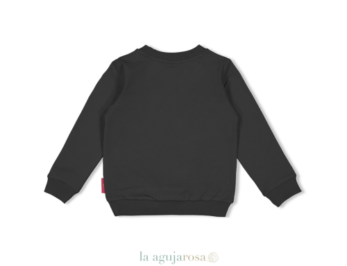 SWETER DE NIÑA DE ALGODÓN ORGÁNICO CON FLORES DE LENTEJUELAS DE JUBEL