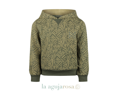CONJUNTO SUDADERA CON CAPUCHA VERDE MILITAR Y PANTALÓN KOKO NOKO