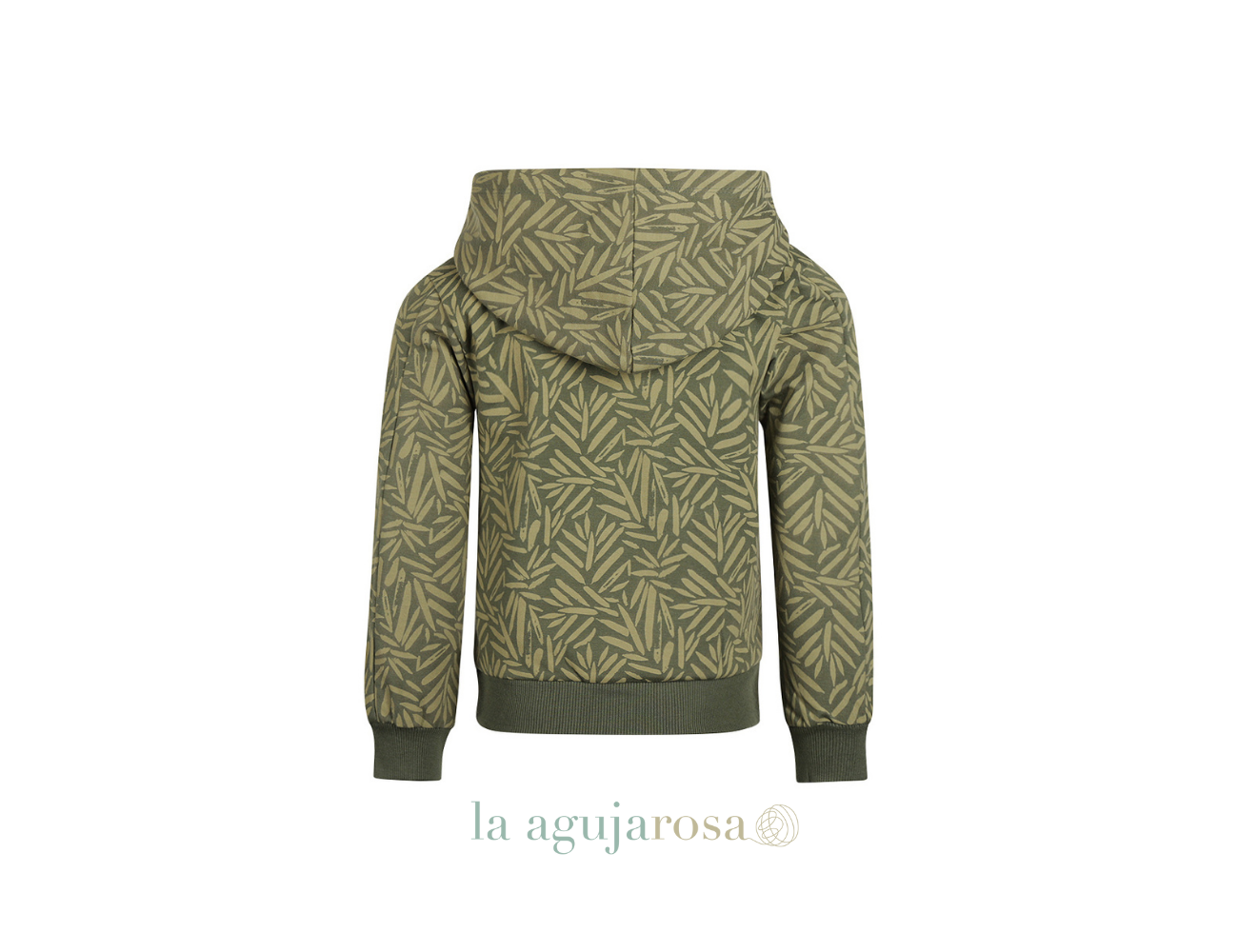 CONJUNTO SUDADERA CON CAPUCHA VERDE MILITAR Y...