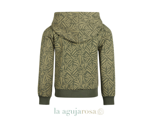 CONJUNTO SUDADERA CON CAPUCHA VERDE MILITAR Y PANTALÓN KOKO NOKO