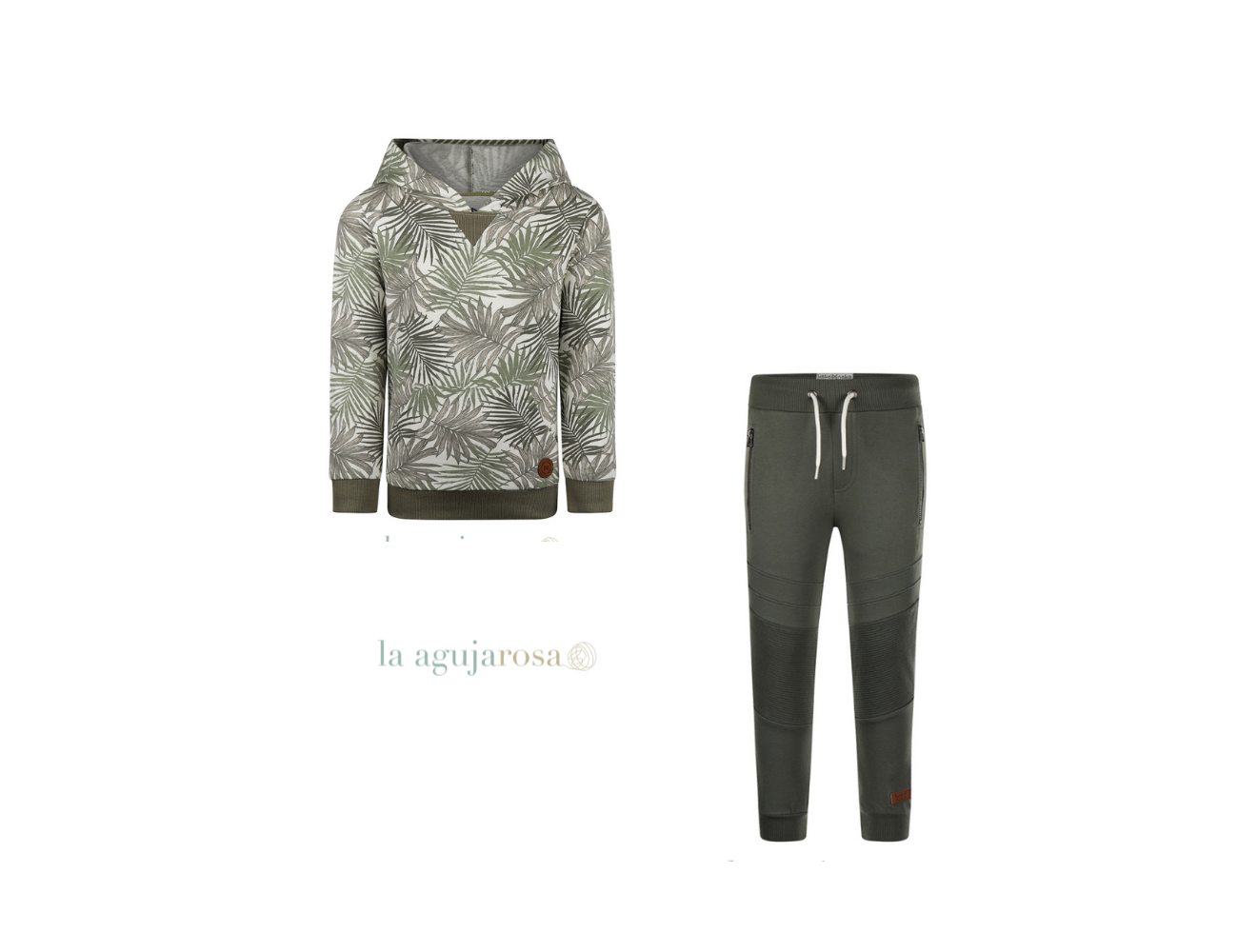 CONJUNTO SUDADERA CON CAPUCHA Y PANTALÓN...