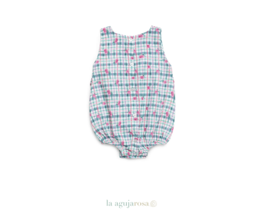 PELELE ENTERIZO TELA DE CUADROS DE LA COLECCIÓN CEREZA DE... 2