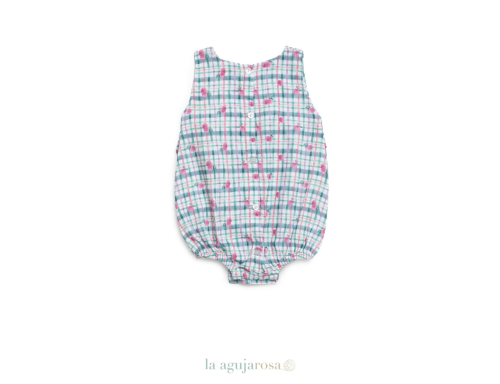 PELELE ENTERIZO TELA DE CUADROS DE LA COLECCIÓN CEREZA DE JULIANA