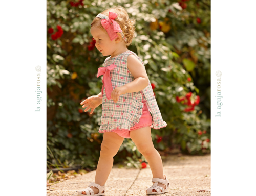 JESUSITO CON BRAGA TELA DE CUADROS DE LA COLECCIÓN CEREZA DE JULIANA