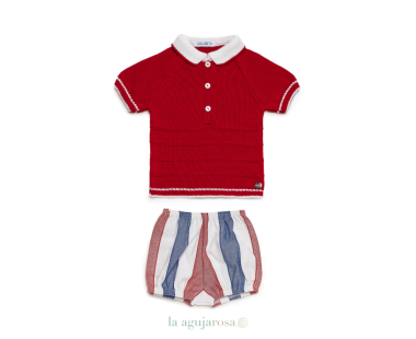 CONJUNTO PANTALÓN TELA RAYADA DE LA COLECCIÓN SANDÍA DE... 2