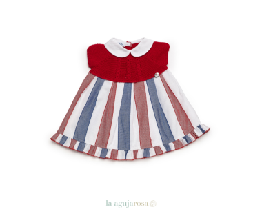 VESTIDO CUERPO DE PUNTO RAYADO DE LA COLECCIÓN SANDÍA DE... 2