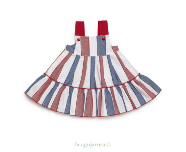 VESTIDO 2 VOLANTES TIRANTES RAYADO DE LA COLECCIÓN SANDÍA... 2