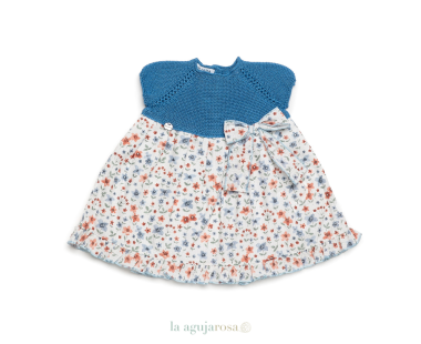 VESTIDO CUERPO DE PUNTO Y FLORES DE LA COLECCIÓN... 2