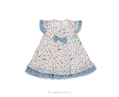 VESTIDO CORTADO CINTURA 2 VOLANTES DE LA COLECCIÓN...