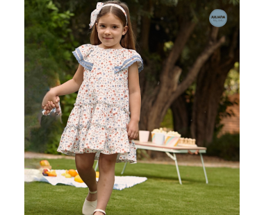 VESTIDO 2 VOLANTES CUELLO VOLANTE DE LA COLECCIÓN...