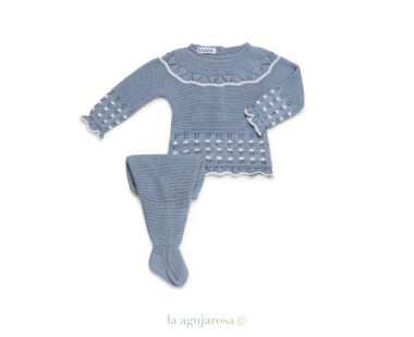 CONJUNTO 2P LIN EMPIECE CALADO FLOR DE LA COLECCIÓN...