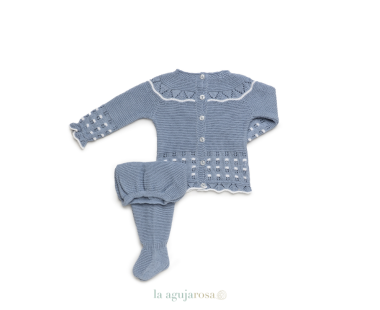 CONJUNTO 2P LIN EMPIECE CALADO FLOR DE LA COLECCIÓN... 2