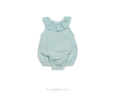 PELELE ENTERIZO ENCAJE DE LA COLECCIÓN MENTA DE JULIANA 2