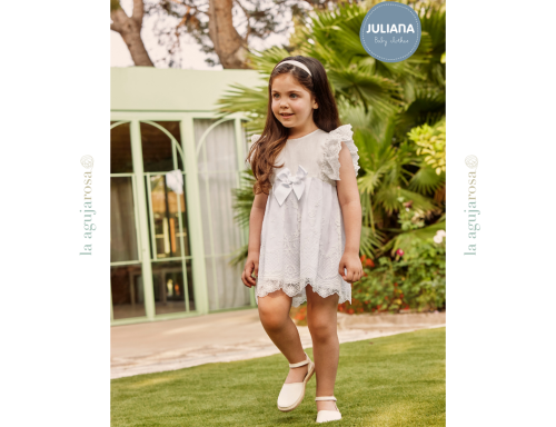 VESTIDO ENCAJE PUNTILLAS DE LA COLECCIÓN MENTA DE JULIANA