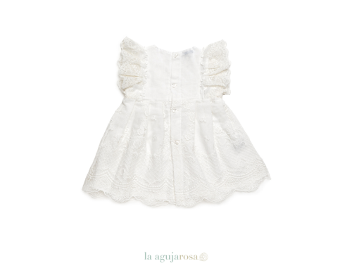 VESTIDO ENCAJE PUNTILLAS DE LA COLECCIÓN MENTA DE JULIANA