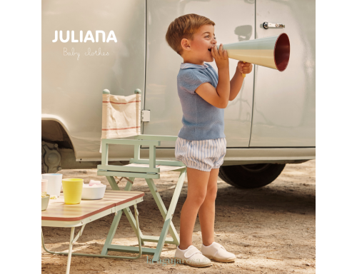 CONJUNTO PANTALÓN TELA RAYADA DE LA COLECCIÓN LIMONADA DE JULIANA