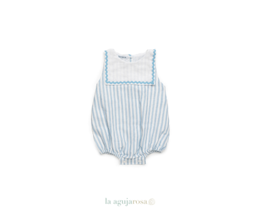 PELELE ENTERIZO TELA RAYADA DE LA COLECCIÓN LIMONADA DE...