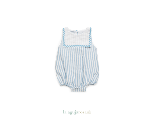 PELELE ENTERIZO TELA RAYADA DE LA COLECCIÓN LIMONADA DE JULIANA