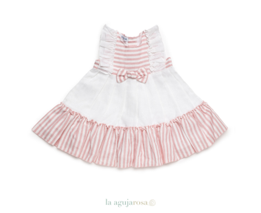 VESTIDO 2 VOLANTES RAYADO LAZO DE LA COLECCIÓN LIMONADA... 2