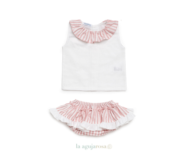 CONJUNTO CAMISA NIÑA RAYADA DE LA COLECCIÓN LIMONADA DE... 2