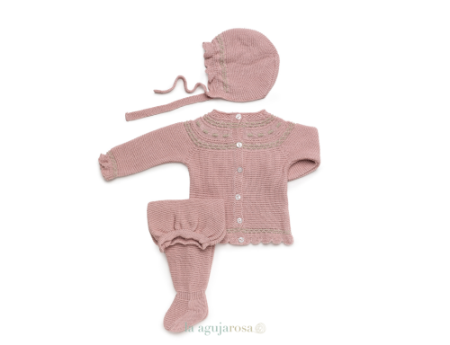 CONJUNTO 3P CANESÚ MOTAS DE LA COLECCIÓN MIEL DE JULIANA