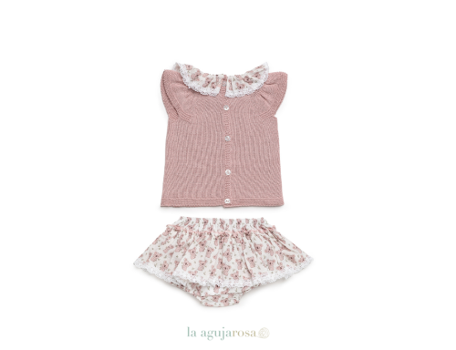 CONJUNTO BRAGA VOLANTES TELA KOALAS DE LA COLECCIÓN MIEL DE JULIANA