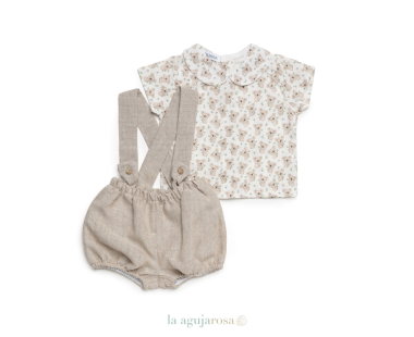 PETO TELA LINO CON CAMISA DE KOLAS DE LA COLECCIÓN MIEL... 2