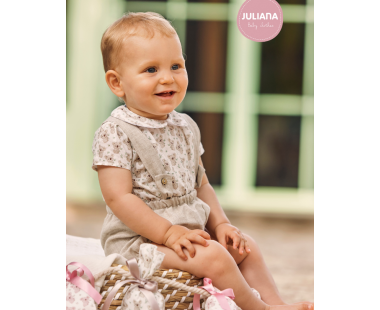 PETO TELA LINO CON CAMISA DE KOLAS DE LA COLECCIÓN MIEL...