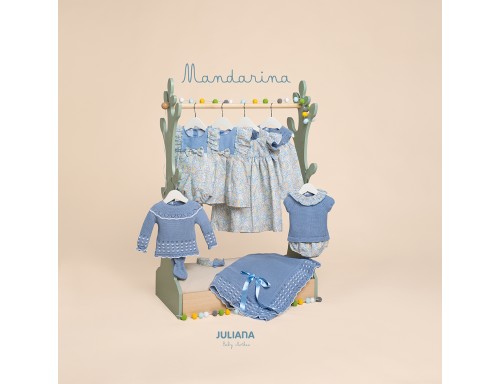 CALCETÍN LAZO AZUL CIELO DE LA COLECCIÓN MANDARINA DE JULIANA