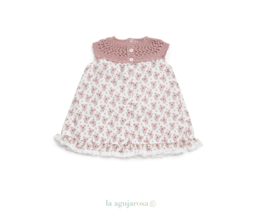 VESTIDO CUERPO DE PUNTO TELA KOALAS DE LA COLECCIÓN MIEL... 2