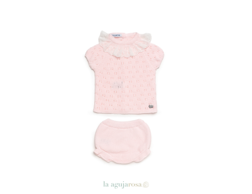 CONJUNTO BRAGA PUNTO TODO CALADO PUNTILLA DE LA COLECCIÓN CARAMELO DE JULIANA