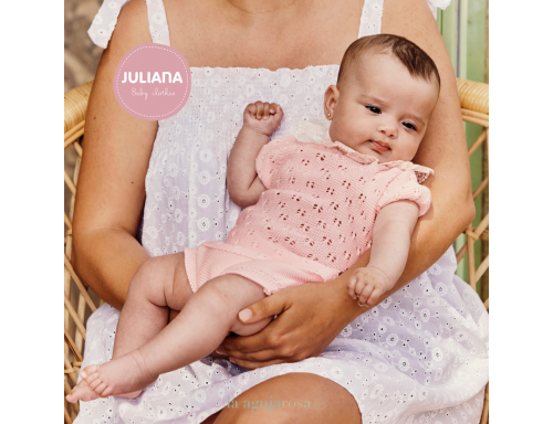 CONJUNTO BRAGA PUNTO TODO CALADO PUNTILLA DE LA COLECCIÓN CARAMELO DE JULIANA