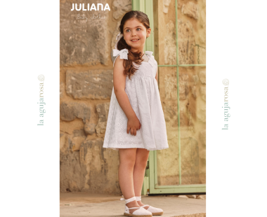 VESTIDO CORTADO CINTURA ENCAJE 2 LAZOS DE LA COLECCIÓN...