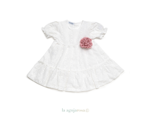 VESTIDO 2 VOLANTES FLOR DE LA COLECCIÓN AZÚCAR DE JULIANA