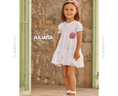VESTIDO 2 VOLANTES FLOR DE LA COLECCIÓN AZÚCAR DE JULIANA