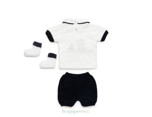 CONJUNTO PANTALÓN BORDADO OSO CON BOTAS DE LA COLECCIÓN PIÑÓN DE JULIANA