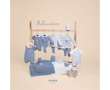 CALCETÍN CALADO AZUL CIELO DE LA COLECCIÓN MELOCOTÓN DE... 2