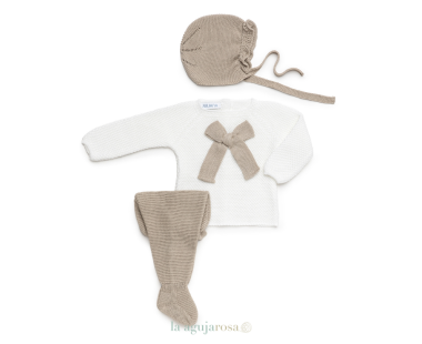 CONJUNTO 3P RECOGIDAS LAZO DE LA COLECCIÓN AZAHAR DE JULIANA