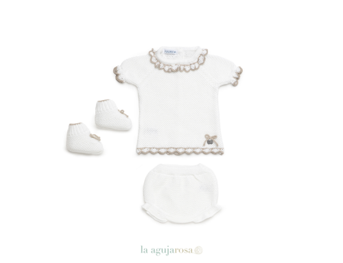 CONJUNTO BRAGA PUNTO ONDAS DE LA COLECCIÓN AZAHAR DE JULIANA