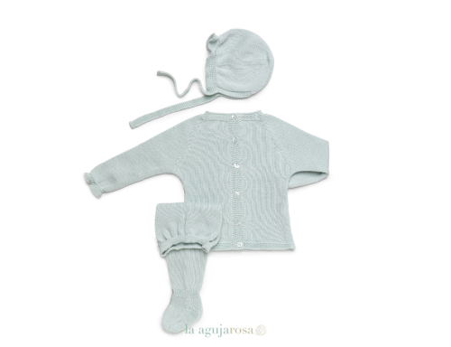 CONJUNTO 3P TACHÓN ARANES CALADOS DE LA COLECCIÓN KIWI DE JULIANA