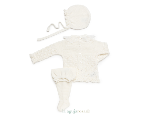 CONJUNTO 3P LIN ROMBOS DE LA COLECCIÓN CANELA DE JULIANA