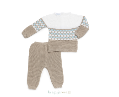 CONJUNTO DE 2P LIN CENEFA DE LA COLECCIÓN CANELA DE JULIANA