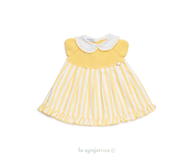 VESTIDO CUERPO DE PUNTO RAYADO DE LA COLECCIÓN LIMÓN DE... 2