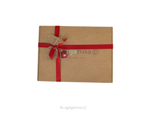 CAJA REGALO CON ENVOLTORIO DE NAVIDAD TAMAÑO GRANDE