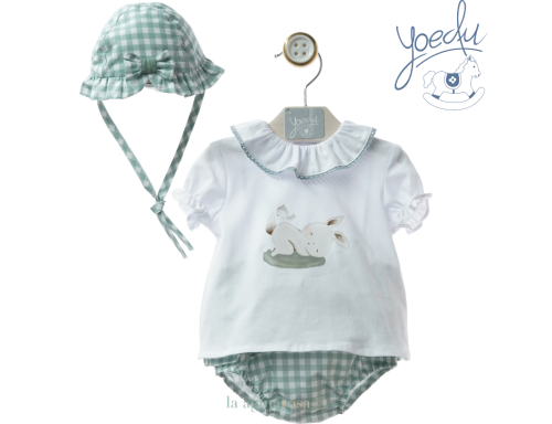 CONJUNO RANITA DE 3 PIEZAS DE NIÑA DE LA FAMILIA GRES DE YOEDU