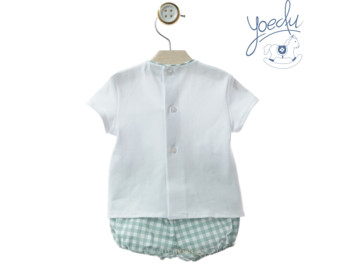 CONJUNTO RANITA CON GORRITO DE NIÑO DE LA FAMILIA GRES DE YOEDU