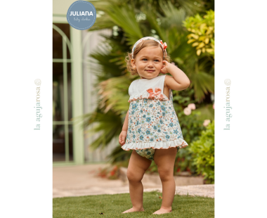 JESUSITO CON BRAGA TELA FLORES DE LA COLECCIÓN VAINILLA...